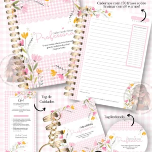 AD. Super Kit Querida Professora - Encaderna com Amor