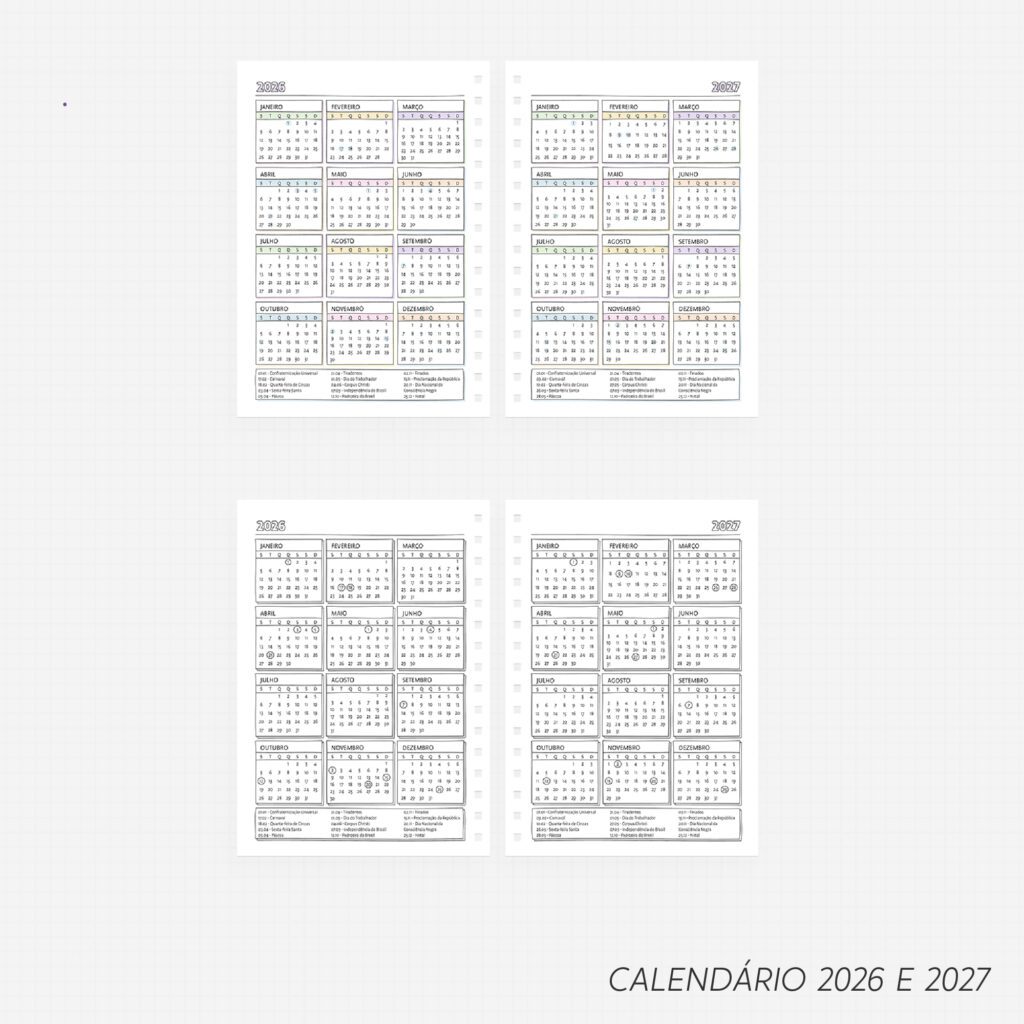 SUPER COMBO Planner Slim para Colorir 2026 - Imagem 5