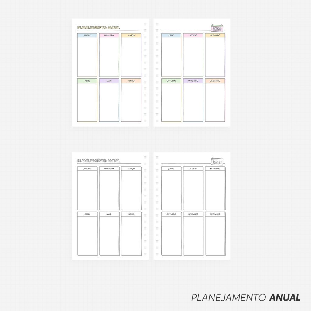SUPER COMBO Planner Slim para Colorir 2026 - Imagem 10