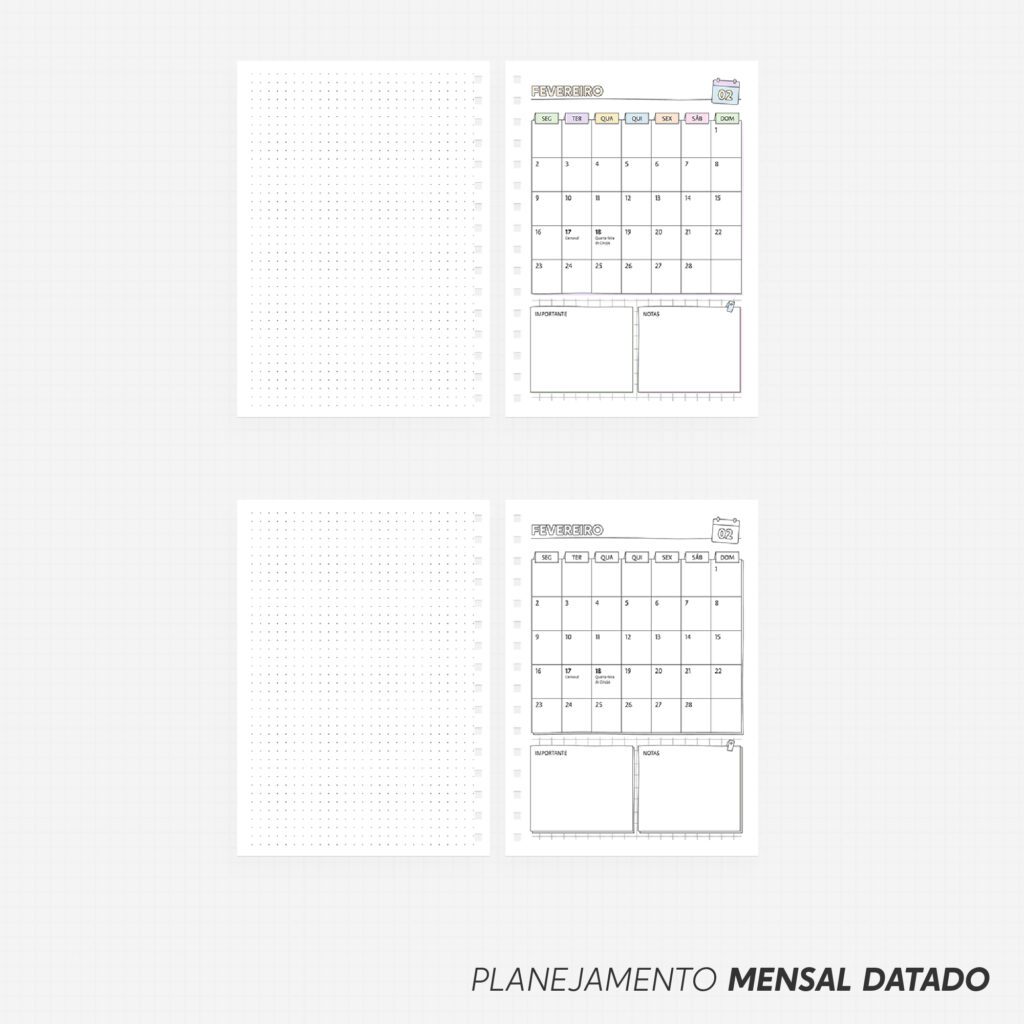 SUPER COMBO Planner Slim para Colorir 2026 - Imagem 9