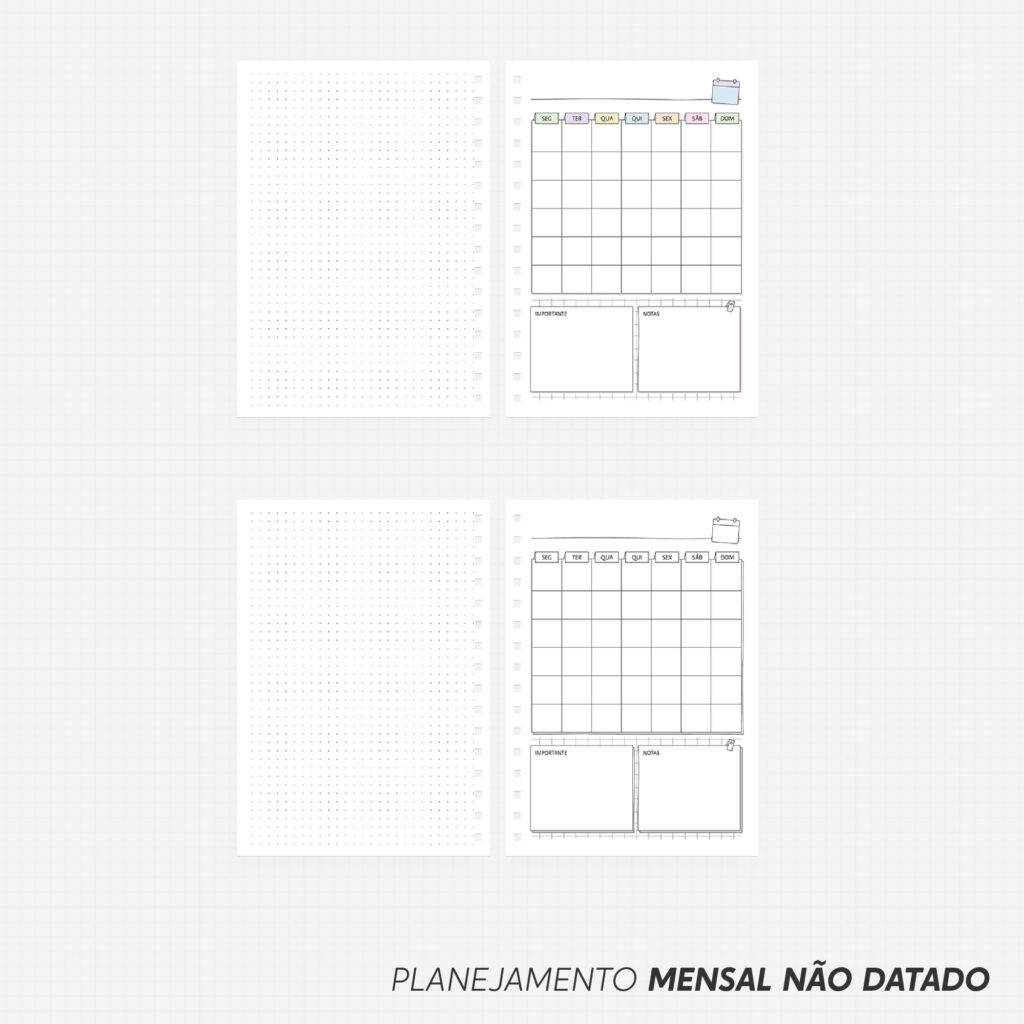 SUPER COMBO Planner Slim para Colorir 2026 - Imagem 8