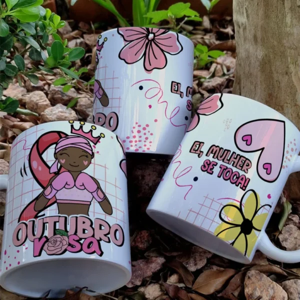 Arte Caneca Outubro Rosa (Yukina) - Imagem 2
