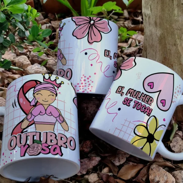 Arte Caneca Outubro Rosa (Yukina) - Imagem 3
