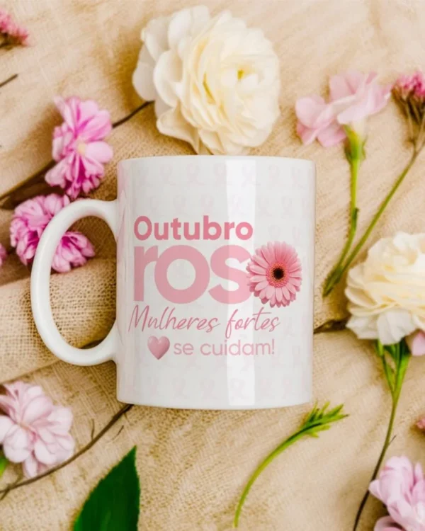Pacote de Artes Canecas Outubro Rosa (Vintage) - Imagem 13