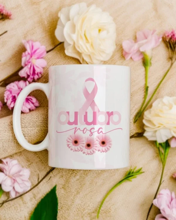 Pacote de Artes Canecas Outubro Rosa (Vintage) - Imagem 14