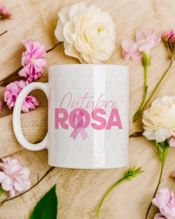 Pacote de Artes Canecas Outubro Rosa (Vintage) - Imagem 15