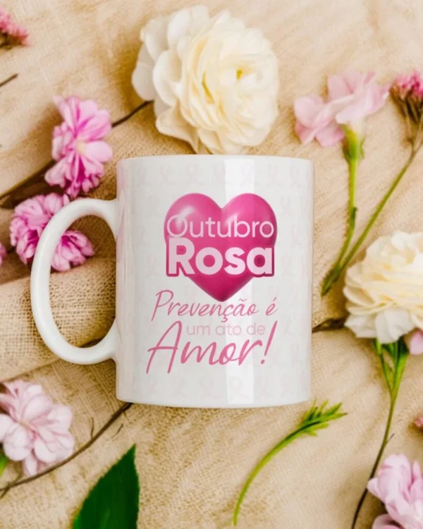Pacote de Artes Canecas Outubro Rosa (Vintage) - Imagem 11