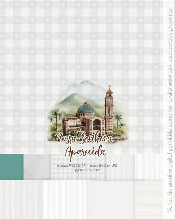 Ilustrações Nossa Senhora Aparecida 6 – Kit Digital (Carinas Paper) - Imagem 4