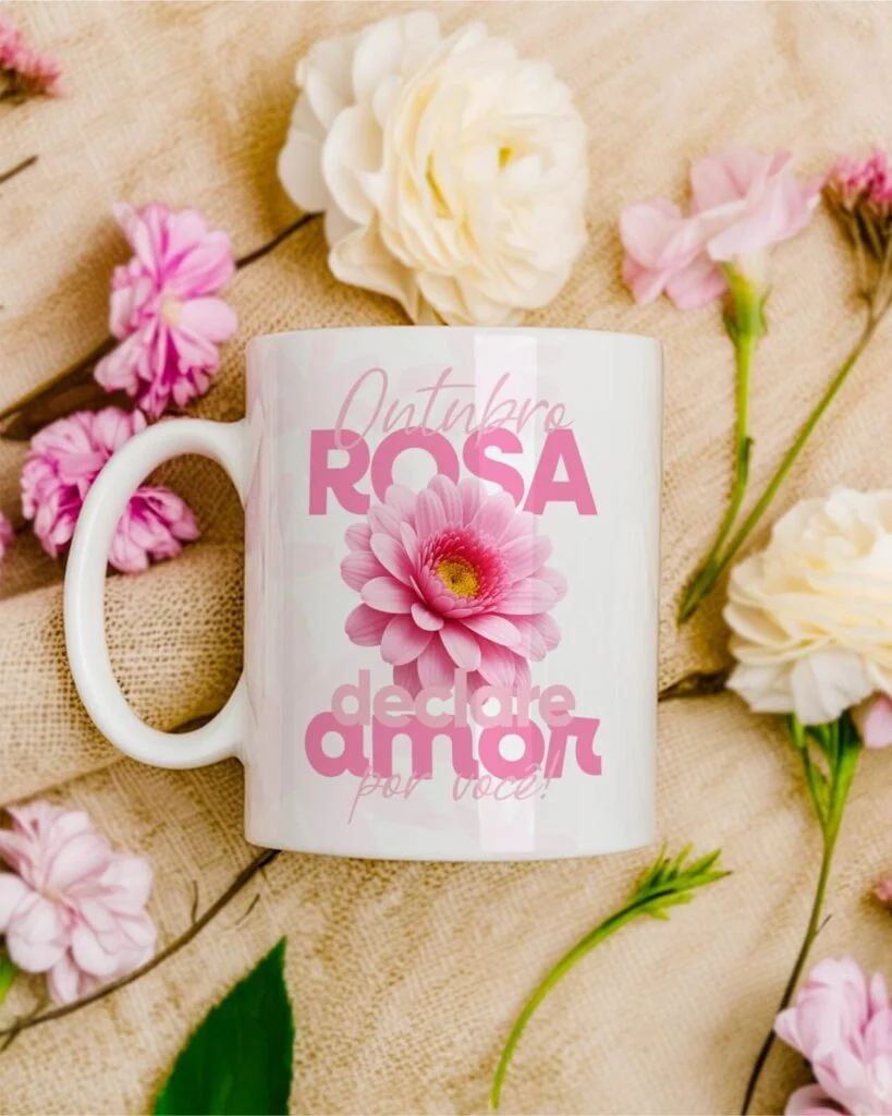 Pacote de Artes Canecas Outubro Rosa (Vintage)
