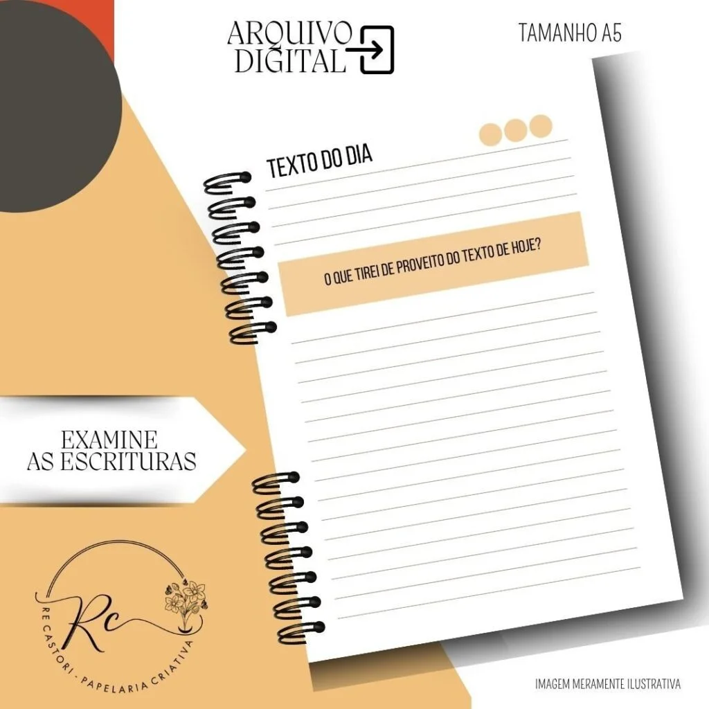 Caderno Examine as Escrituras – Permanente 2026 – Masculino (Rê Castori) - Imagem 4