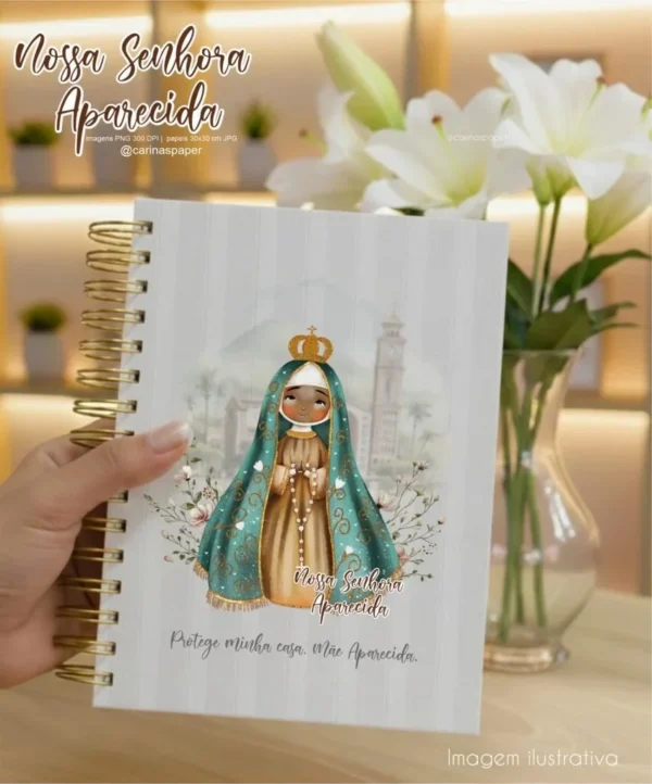Ilustrações Nossa Senhora Aparecida 6 – Kit Digital (Carinas Paper) - Imagem 6