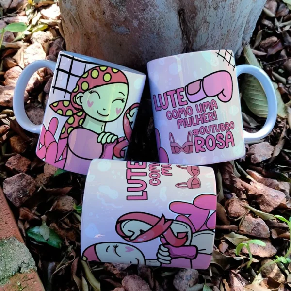 Arte Caneca Outubro Rosa (Yukina) - Imagem 2