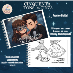 50 Tons de Cinza – Livro de Colorir