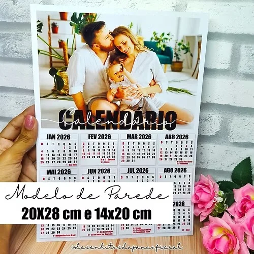 Calendários 2026 para fotos (Desenhitos da Jana) - Imagem 4