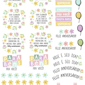 rquivo Digital DTF UV Aniversário (A4) - caneca básica