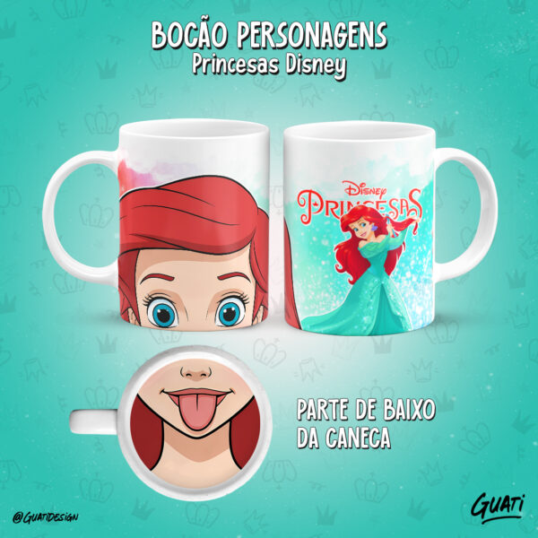 Bocão Princesas – Artes para Caneca - Imagem 13