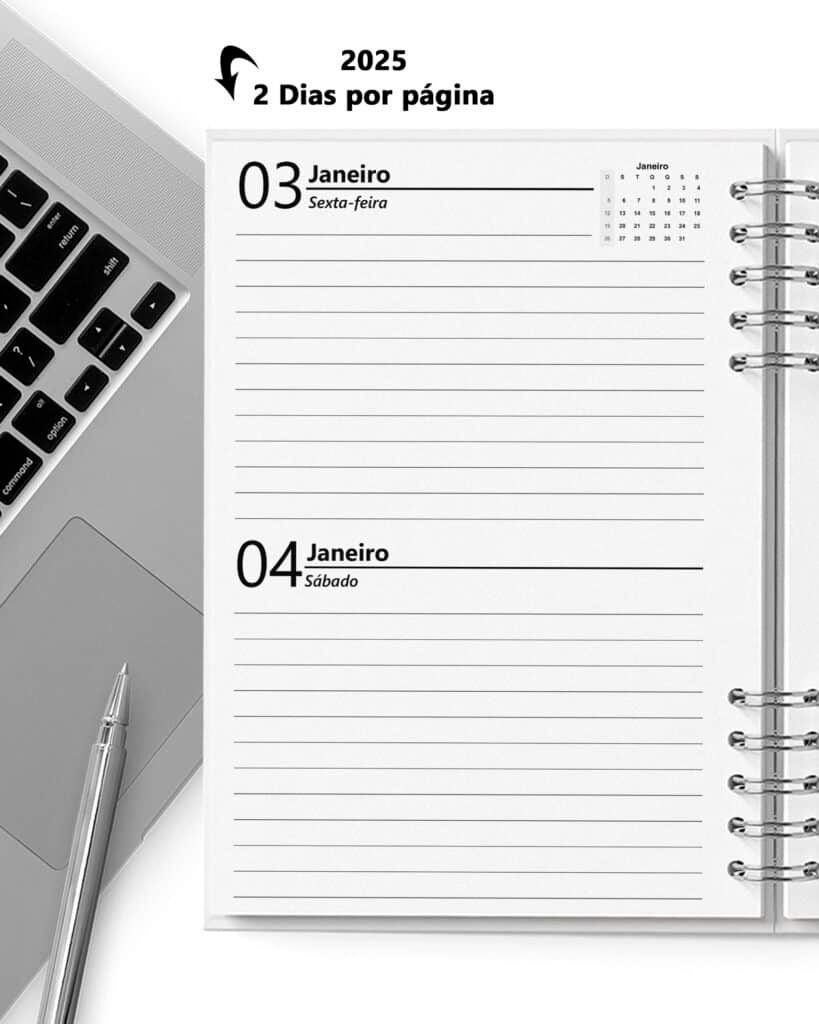 Super Combo 10 Agendas 2026 e Permanente Masculina com 5 Modelos de Capa (Bicho Papel) - Imagem 10