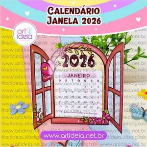 Calendário Janela 2026 - freebie