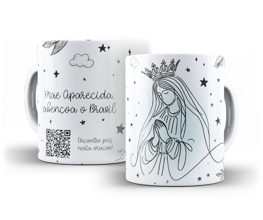 Religiosa com QR Code – Artes para Canecas - Imagem 13