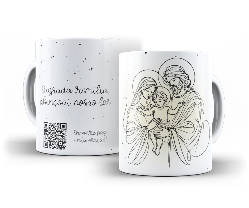 Religiosa com QR Code – Artes para Canecas - Imagem 11