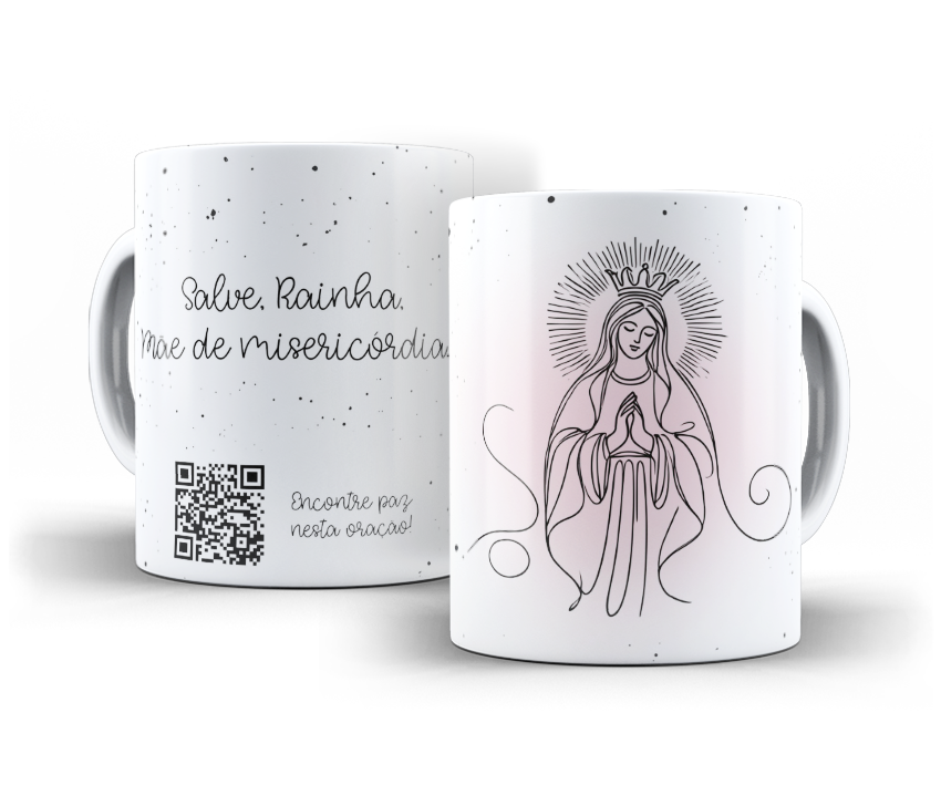 Religiosa com QR Code – Artes para Canecas - Imagem 10