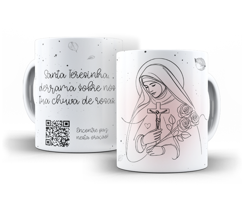 Religiosa com QR Code – Artes para Canecas - Imagem 7
