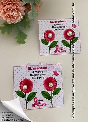Card brinco Outubro Rosa - Crisol