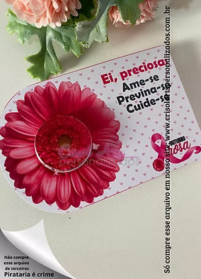 Card mini potinho hidratante outubro rosa - Crisol