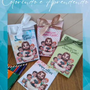 Colorindo e Aprendendo – Guarda Lapis de Cor + Livrinho de Colorir