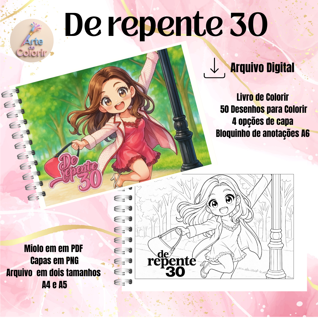 De Repente 30 – Livro de Colorir