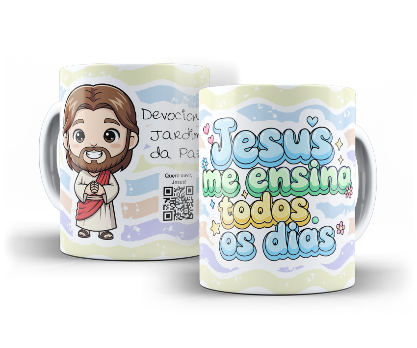 Arte Canecas Amanhecer Com Deus Kids - Imagem 16