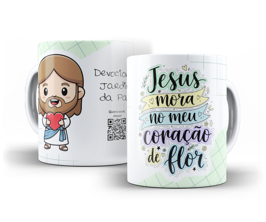 Arte Canecas Amanhecer Com Deus Kids - Imagem 9