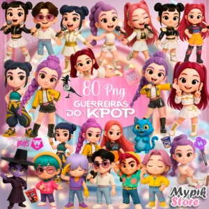 Guerreiras do K-POP Cute Imagens - kit digital