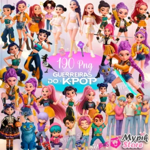 Guerreiras do K POP – PNG e Fundos – Kit Digital