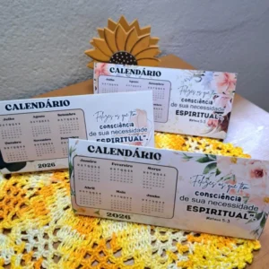 Calendário de Mesa – Com o Texto do Ano 2026 (Rê Castori)