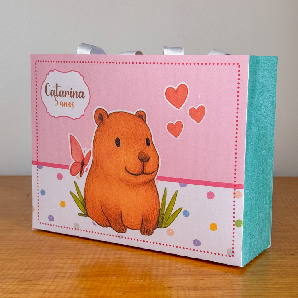 Capivara menina – Kit Festa Pronta - Imagem 2