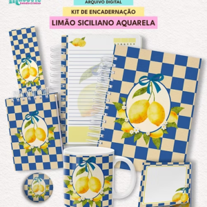Coleção Limão Siciliano Aquarela – Kit de Encadernação