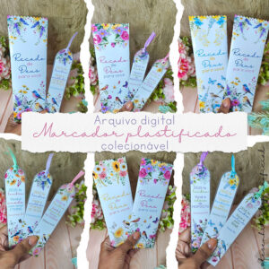 Marcadores plastificados colecionáveis (Desenhitos da Jana)