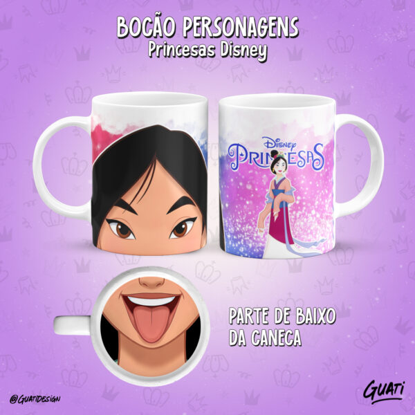 Bocão Princesas – Artes para Caneca - Imagem 7