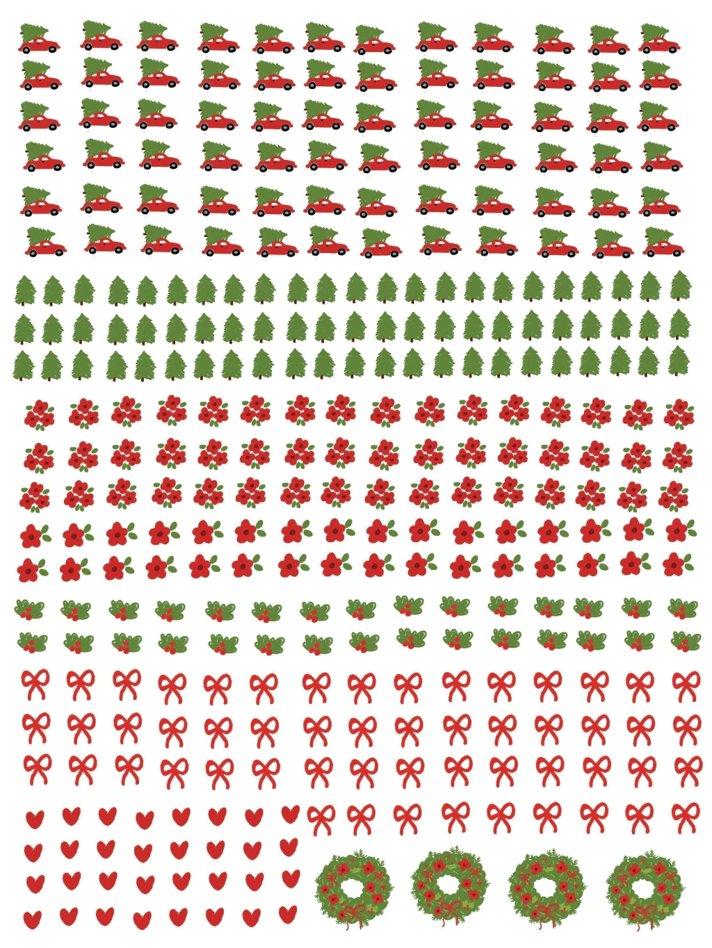 Natal 2025 parte 1 - Arquivo Digital DTF UV (A4) - CANECA BÁSICA