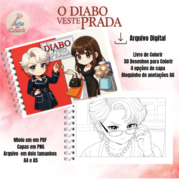 O Diabo Veste Prada – Livro de Colorir