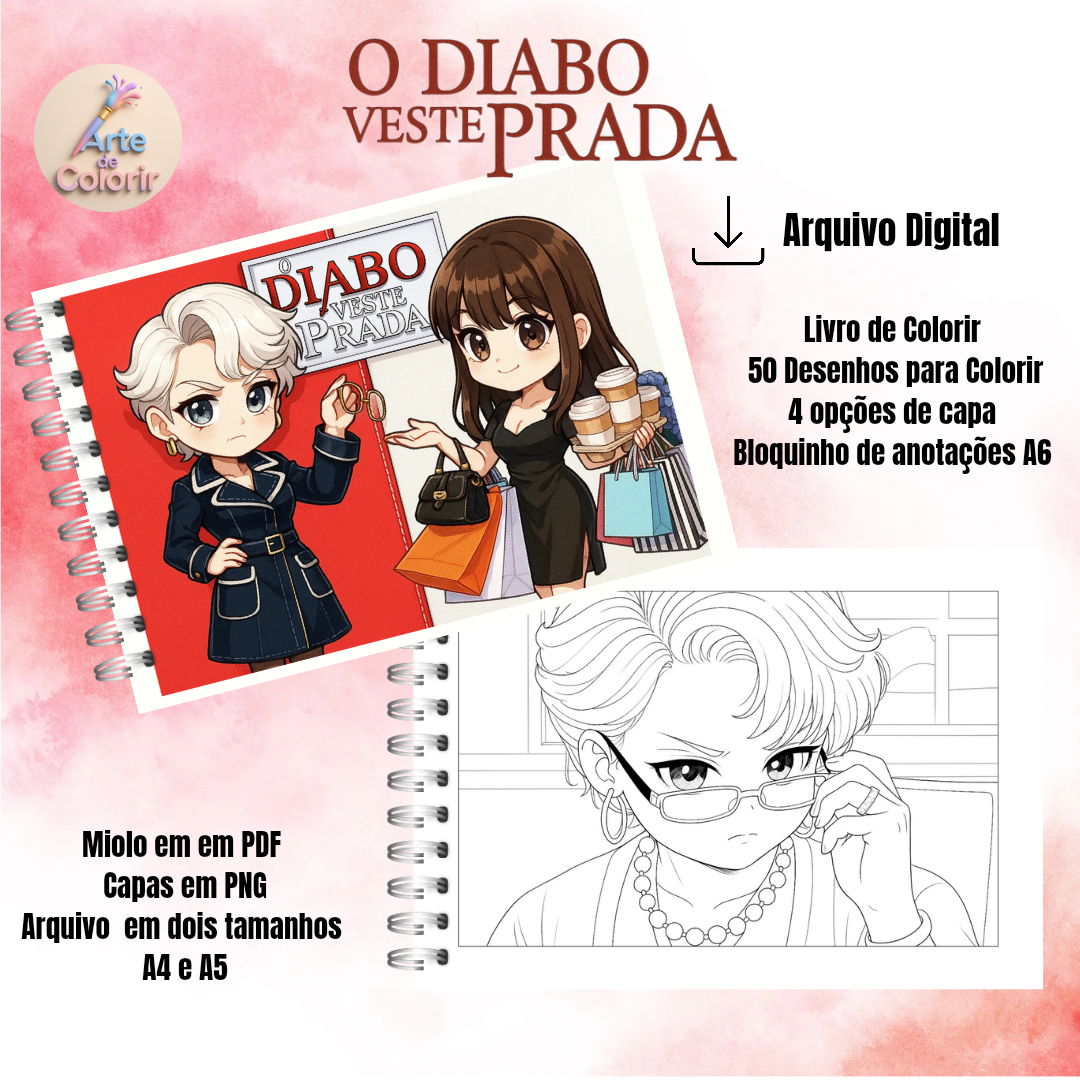 O Diabo Veste Prada – Livro de Colorir