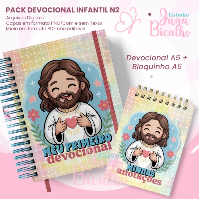 COMBO Devocional Infantil A5+Bloquinho A6 (Jana Bicalho) - Imagem 6