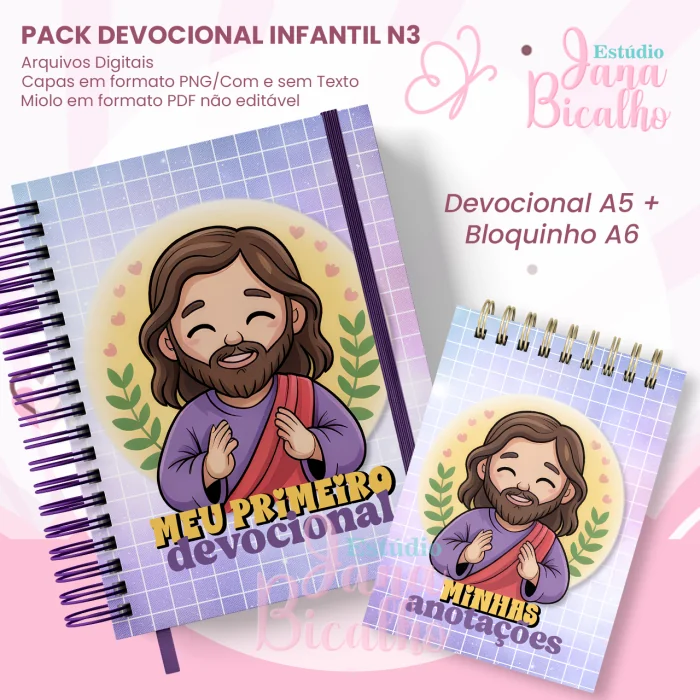 COMBO Devocional Infantil A5+Bloquinho A6 (Jana Bicalho) - Imagem 5