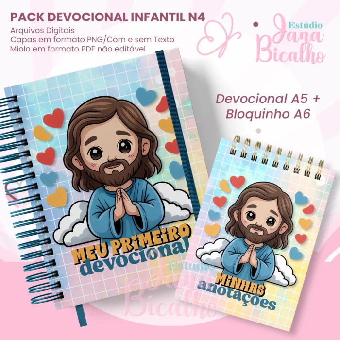 COMBO Devocional Infantil A5+Bloquinho A6 (Jana Bicalho) - Imagem 4