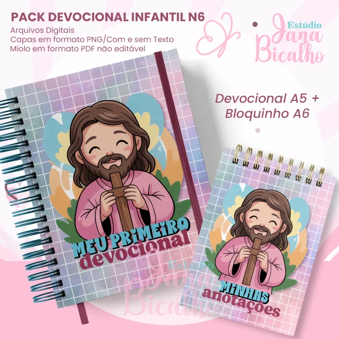 COMBO Devocional Infantil A5+Bloquinho A6 (Jana Bicalho)