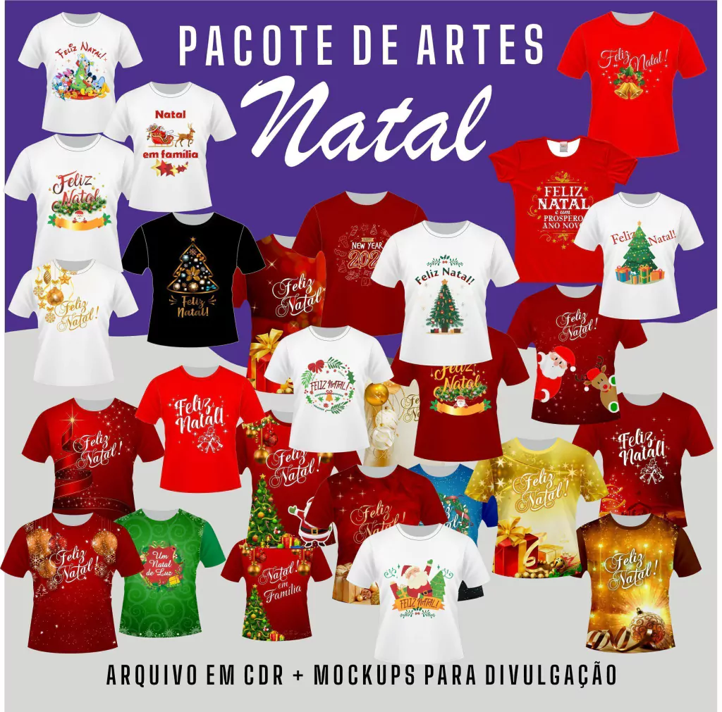 Artes Camisetas Sublimação – Natal