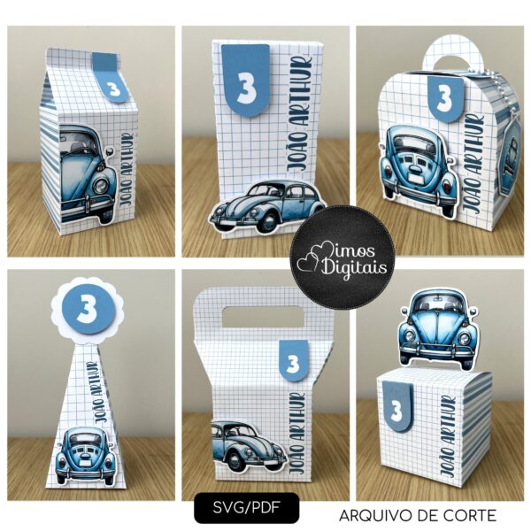 Fusca Azul – Kit Festa Pronta