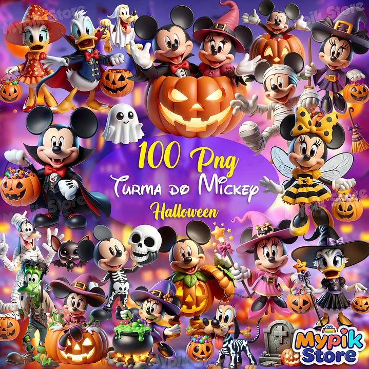 Turma do Mickey Halloween – Kit Digital