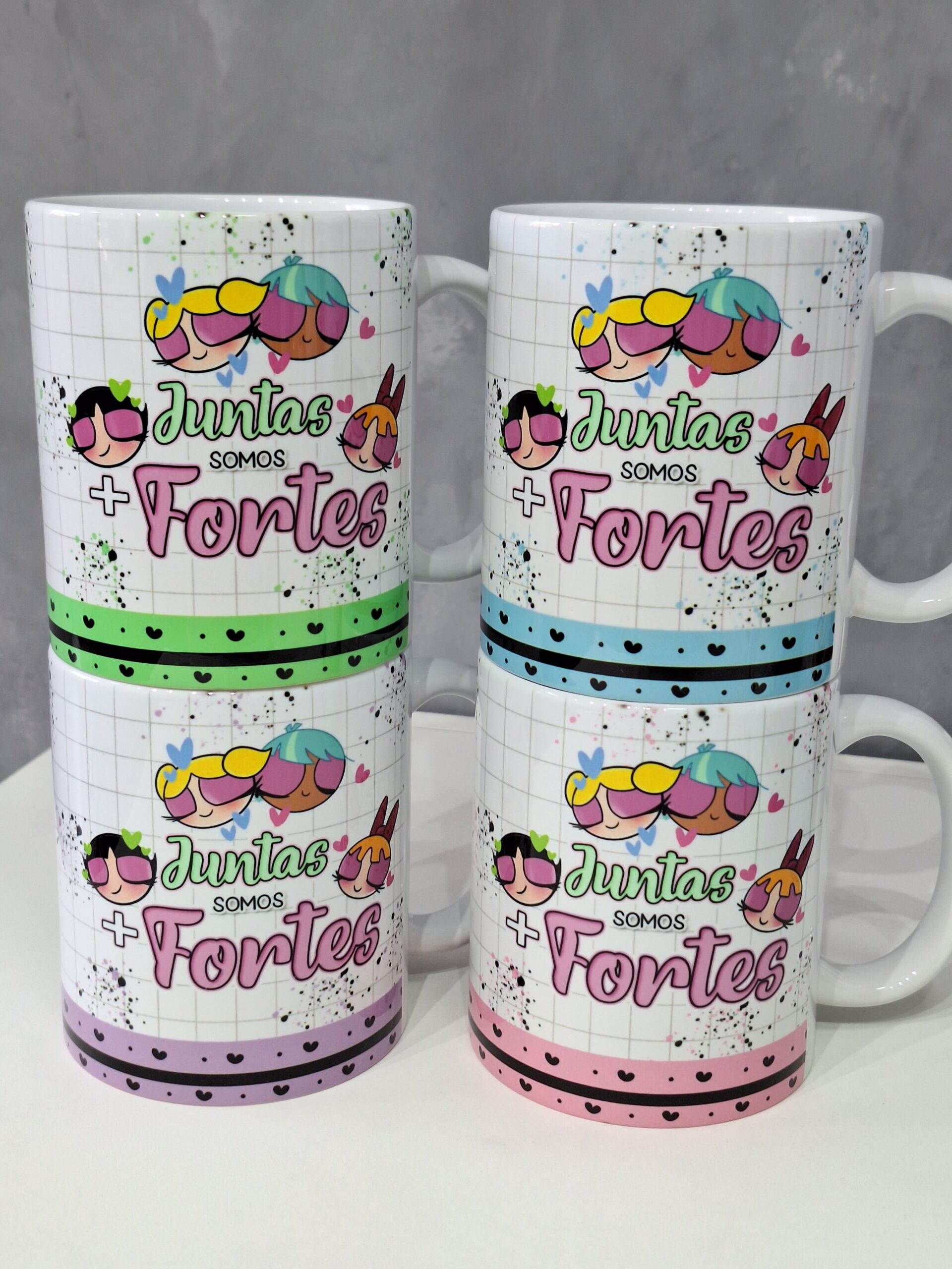 Meninas Poderosas – Juntas somos + fortes – Artes Caneca - Imagem 2
